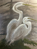Egret pair
