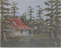 Red roof camp in Cypress trees